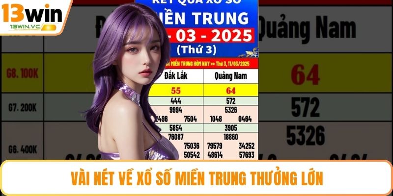 Vài nét về Xổ số miền Trung thưởng lớn